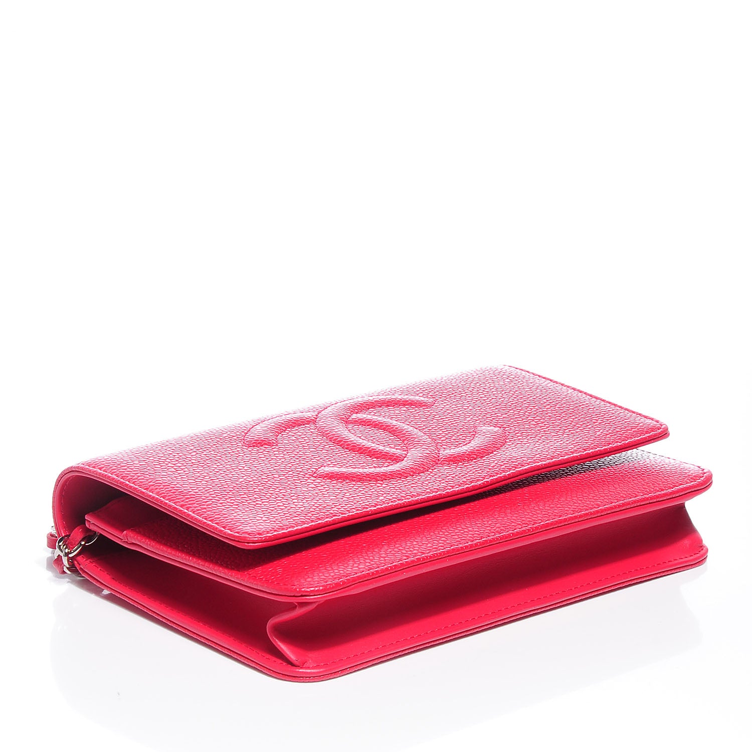Chanel Caviar Timeless Wallet on Chain WOC Pink 4 of 8