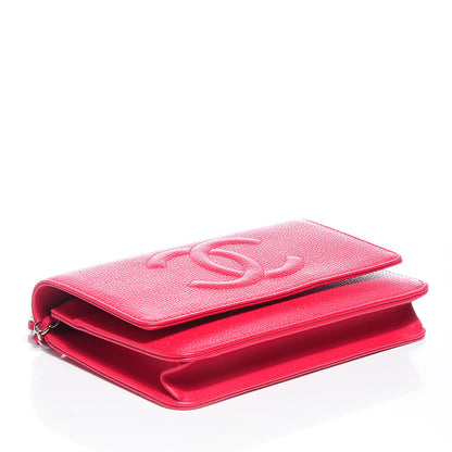 Chanel Caviar Timeless Wallet on Chain WOC Pink 4 of 8