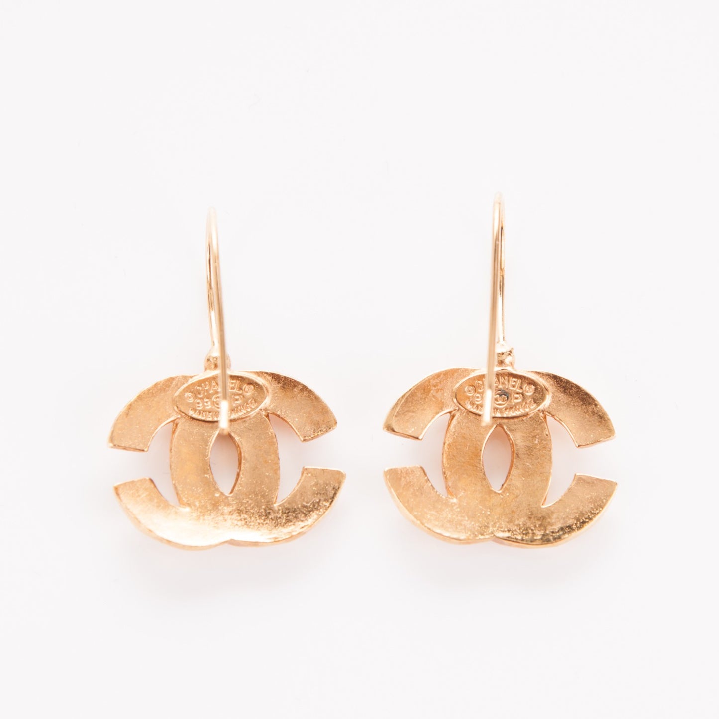 CC Drop Earrings Gold