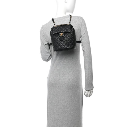 Chanel Calfskin Quilted Mini Urban Spirit Backpack Black 2 of 10