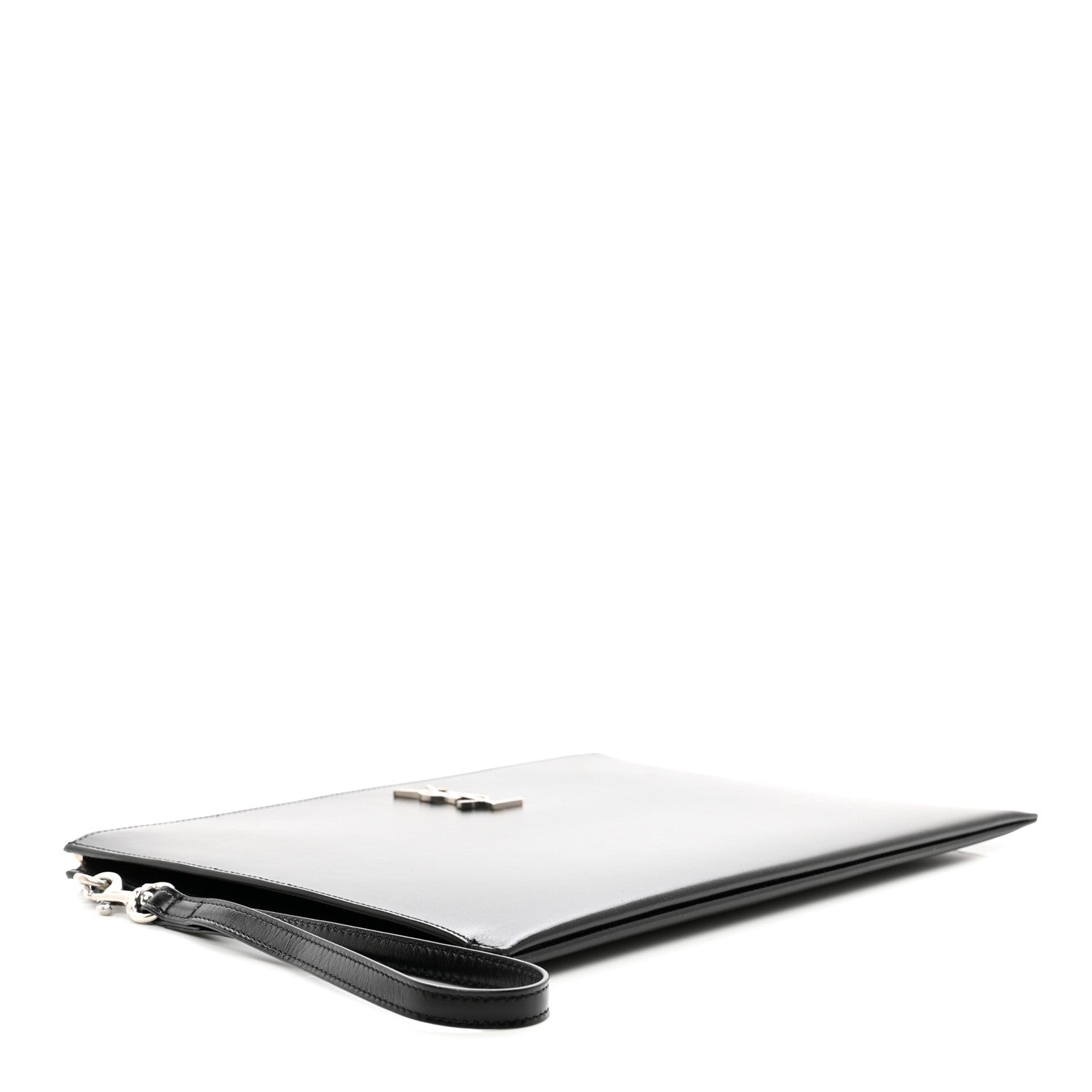 Saint Laurent Calfskin Cassandre Tablet Pouch Black Black 4 of 8
