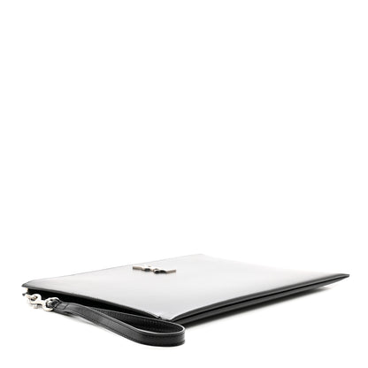 Saint Laurent Calfskin Cassandre Tablet Pouch Black Black 4 of 8