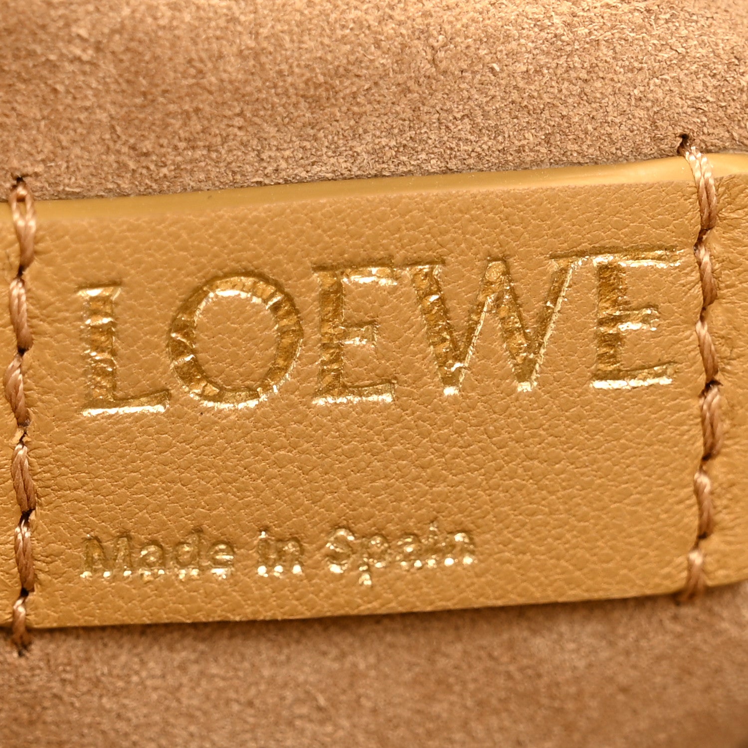Loewe Mellow Nappa Donut Chain Large Flamenco Knot Clutch  Sahara 6 of 10