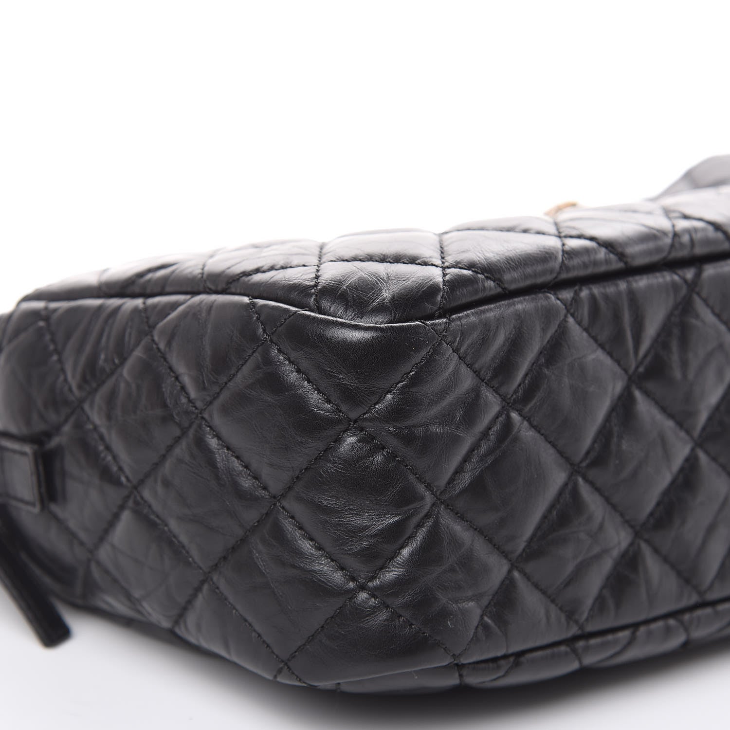 Chanel Aged Calfskin Quilted Medium Reissue Camera Case Black 8 of 10