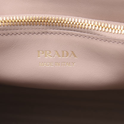 Prada Saffiano Cuir Calfskin Small Monochrome Top Handle Tote Rosa 7 of 11