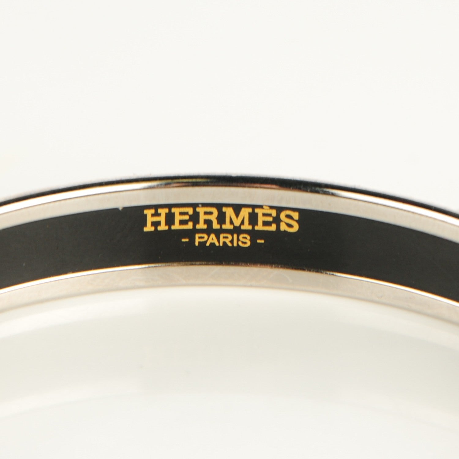 Hermes Enamel Printed Narrow Festival des Amazones Bracelet 62 Orange 4 of 6