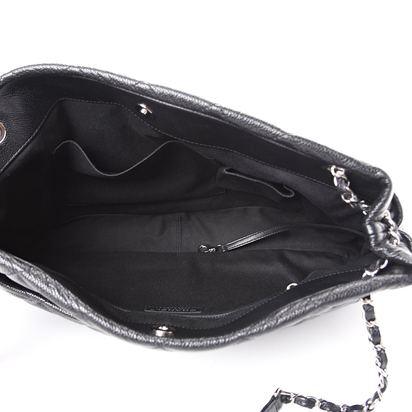 Caviar Quilted Timeless CC Soft Tote Black