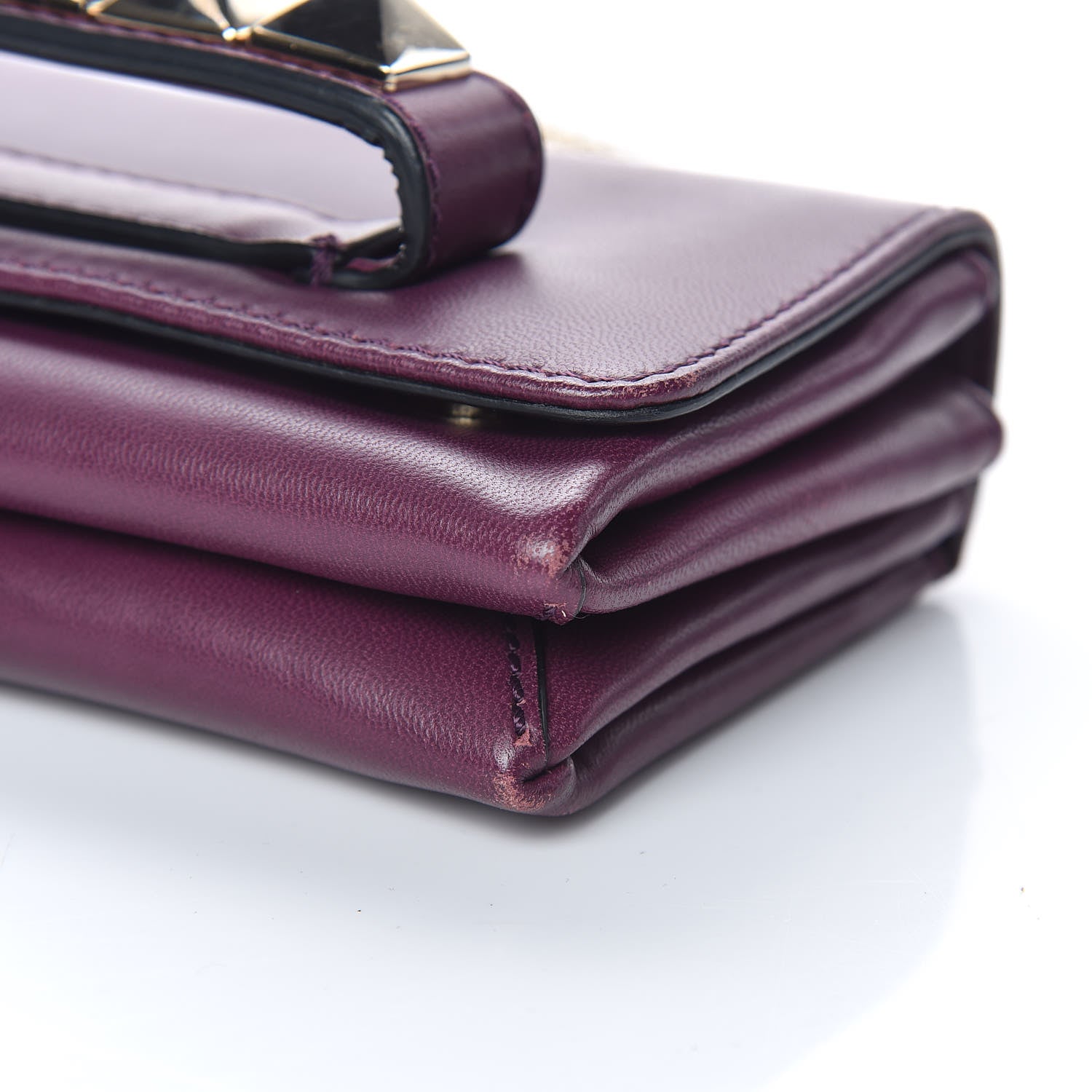Valentino Garavani Nappa Mini Va Va Voom Shoulder Bag Aubergine 6 of 9