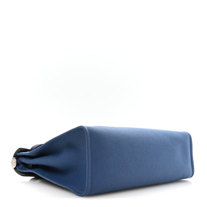 Hermes Military Toile Vache Hunter Herbag Zip 31 PM Bleu Brighton Bleu Saphir 4 of 10