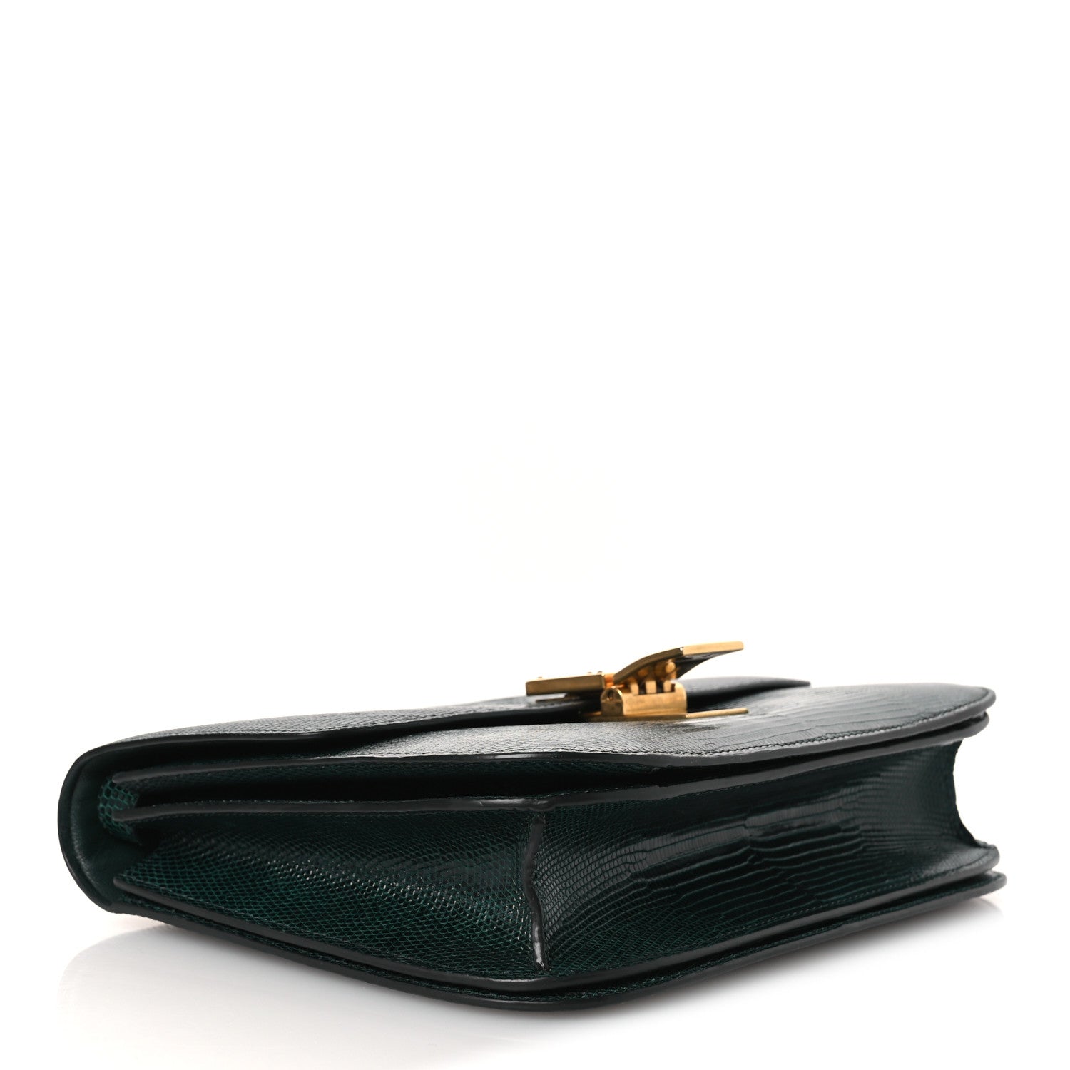 Celine Lizard Medium Classic Box Flap Bag Dark Green 1842684 Celine Lizard Medium Classic Box Flap Bag Dark Green 1842684