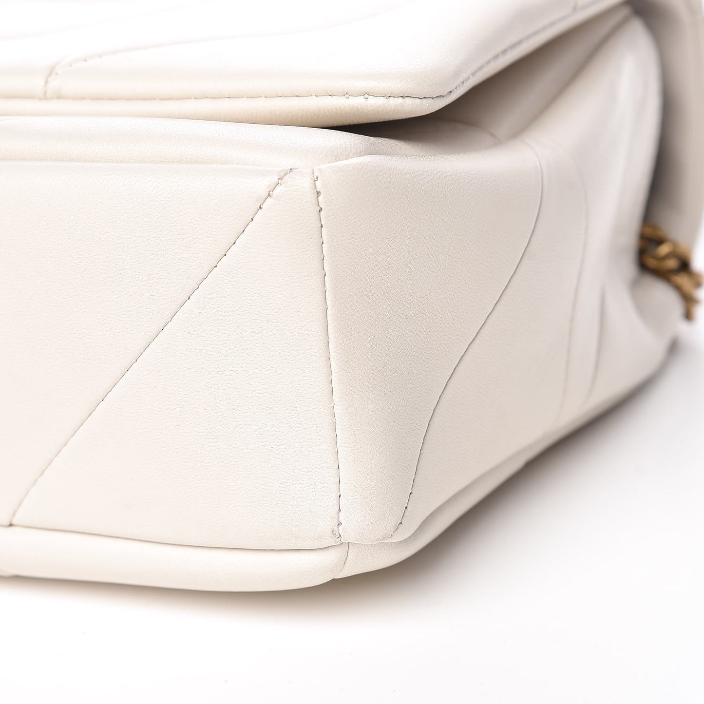 Lambskin Patchwork Monogram Medium Jamie Crema