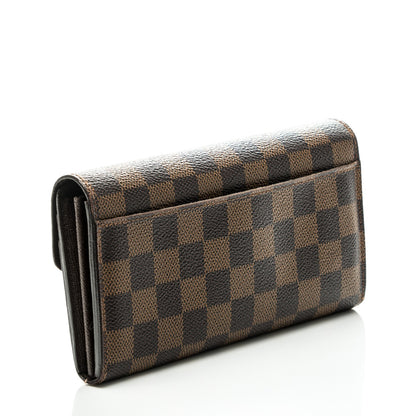 Louis Vuitton Damier Ebene Sarah Wallet NM 3 of 8