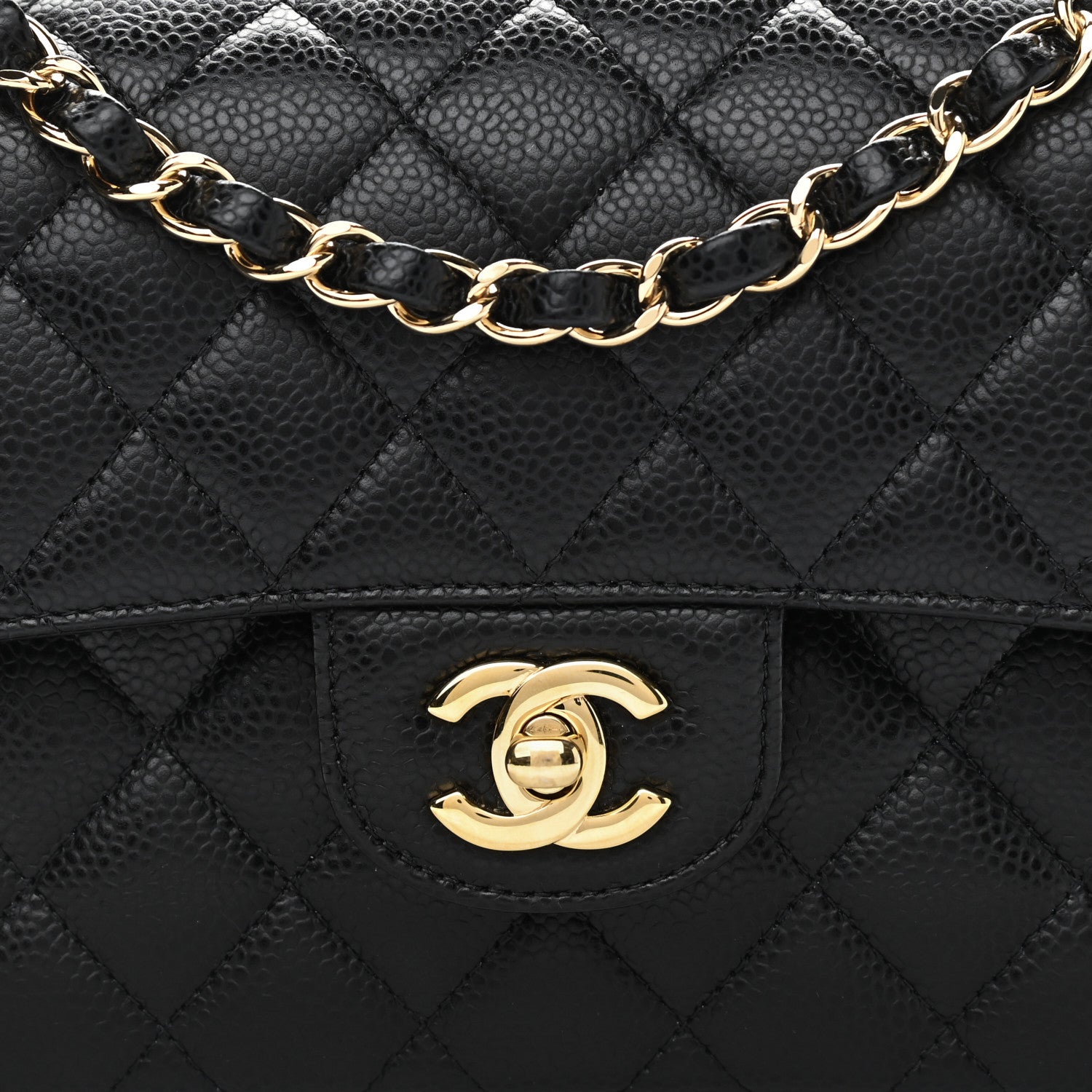 Chanel Caviar Quilted Small Double Flap Black 8 of 12