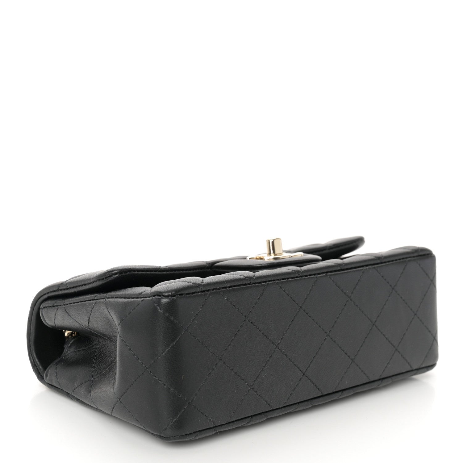 Chanel Lambskin Quilted Mini Coco Charms Rectangular Flap Black 4 of 10