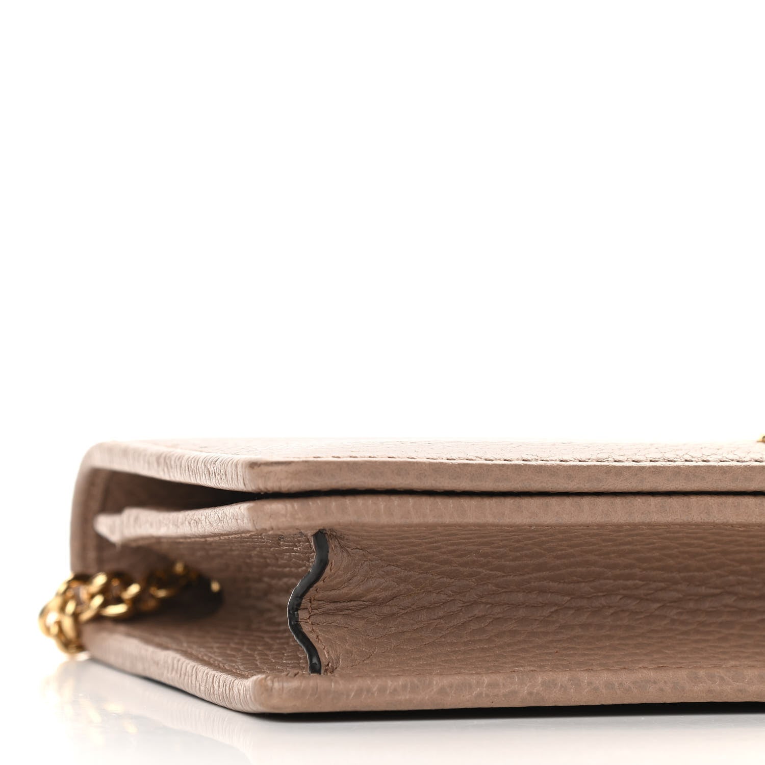 Gucci Calfskin Mini GG Marmont Chain Wallet Porcelain Rose 6 of 10