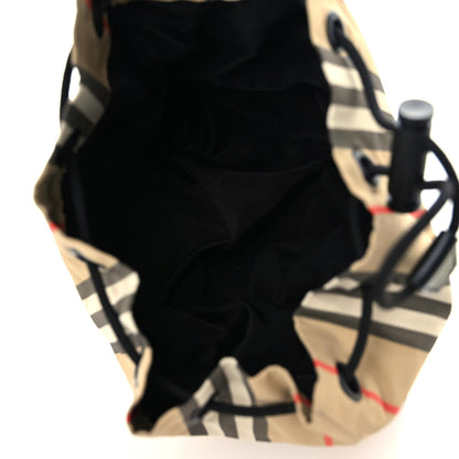 Burberry Econyl Icon Stripe Phoebe Drawcord Pouch Archive Beige 8 of 11