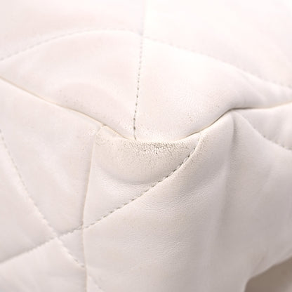 Chanel Lambskin Quilted Large Chanel 19 Flap White 11 of 17
