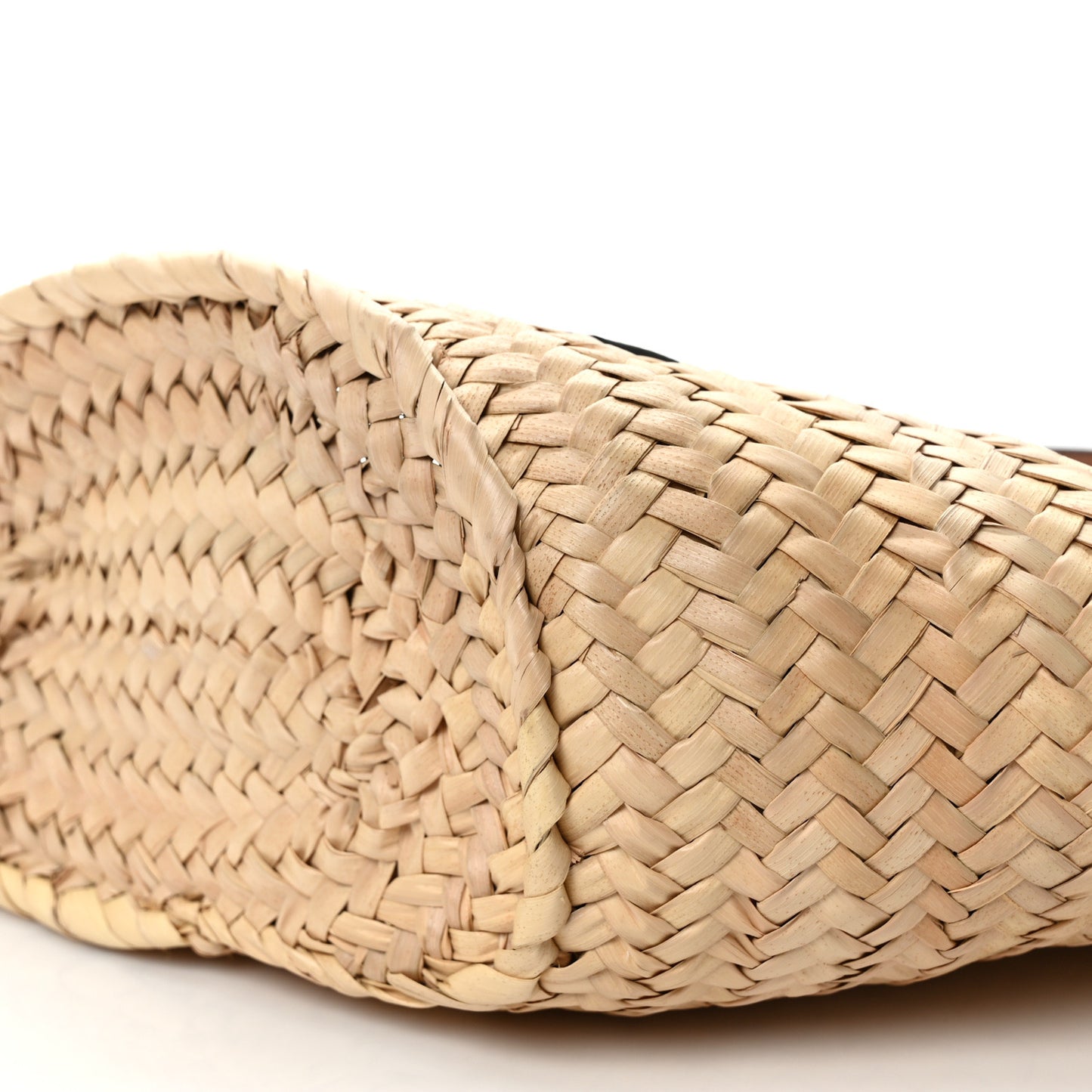 Raffia Basket Tote Bag Natural Tan