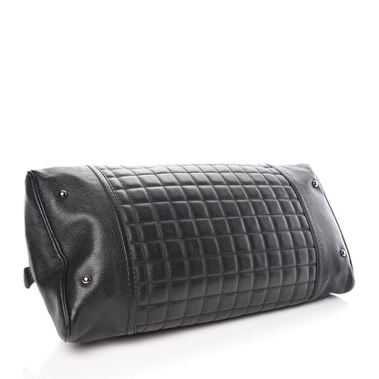 Chanel Caviar Square Quilted Dome Satchel Black 4 of 9