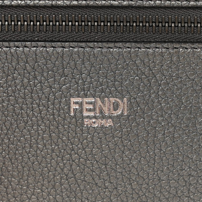 Fendi Cuoio Romano Lux Mini Peekaboo I SEE U Satchel Graphite 7 of 11