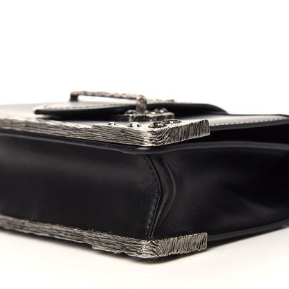 Prada Crystal City Calf Saffiano Cahier Shoulder Bag Black 7 of 9
