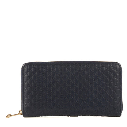 Gucci Microguccissima Large Zip Around Organizer Wallet Blue 1 of 8