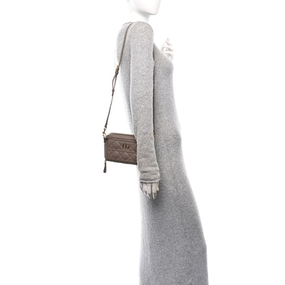 Christian Dior Supple Calfskin Caro Double Pouch Warm Taupe 2 of 16