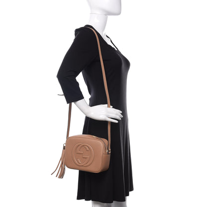 Gucci Pebbled Calfskin Small Soho Disco Bag Camelia 2 of 10