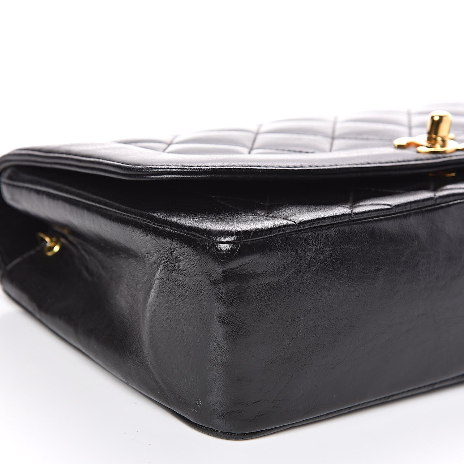 Chanel Lambskin Quilted Medium Single Flap Black 9 of 14