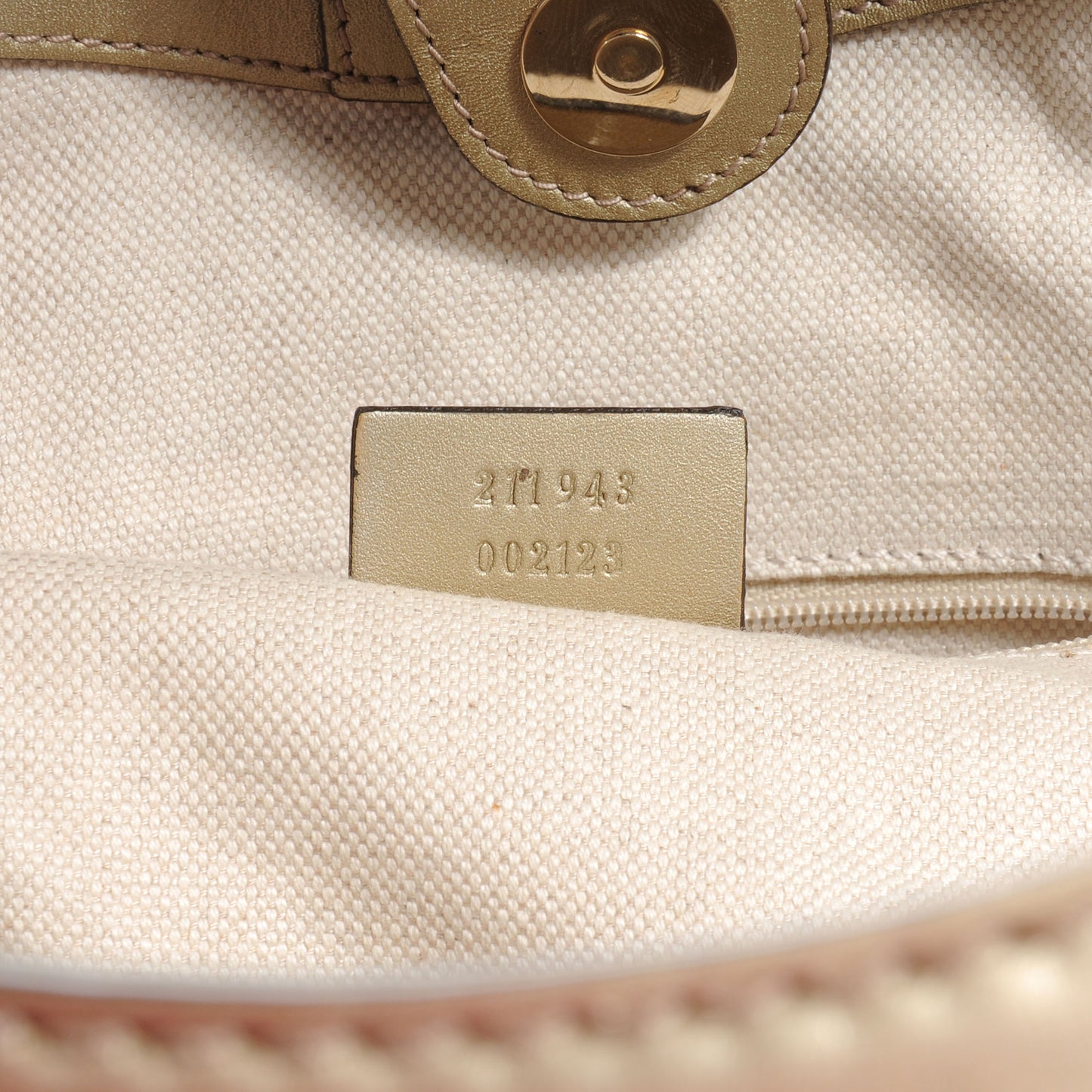 Guccissima Large Sukey Champagne