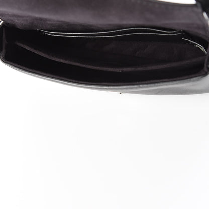Fendi Lambskin Studded Heart Micro Baguette Black 5 of 8