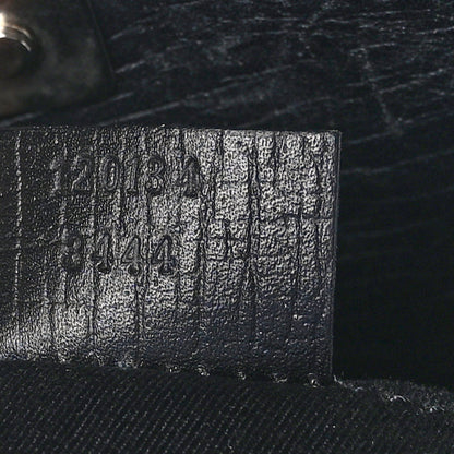 Gucci Monogram Horsebit Chain Clutch Black 7 of 10