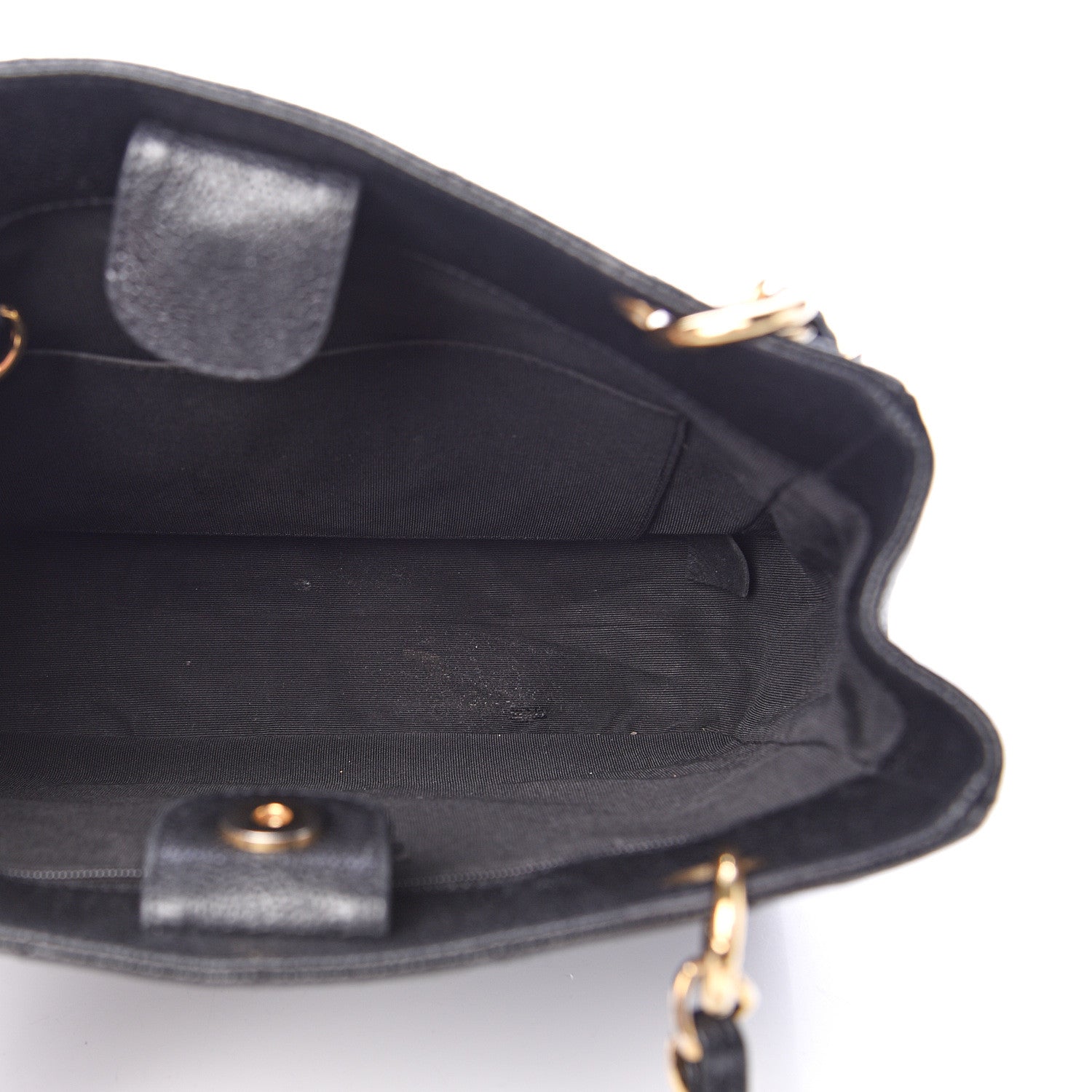 Chanel Caviar Quilted Petit Shopping Tote PST Black 4 of 10