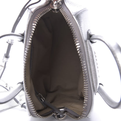 Givenchy Metallic Sugar Goatskin Mini Antigona Silver 5 of 11