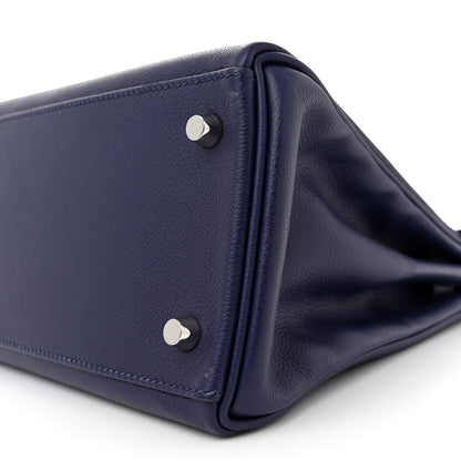 Hermes Evercolor Verso Kelly Retourne 28 Bleu Encre Bleu Zellige 10 of 12