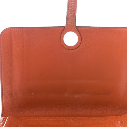 Hermes Togo Dogon Duo Wallet Orange 7 of 12