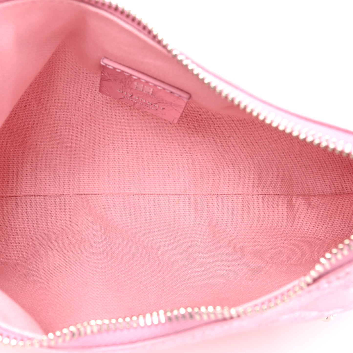 Metallic Calfskin Mini Voyou Bag Silk Pink