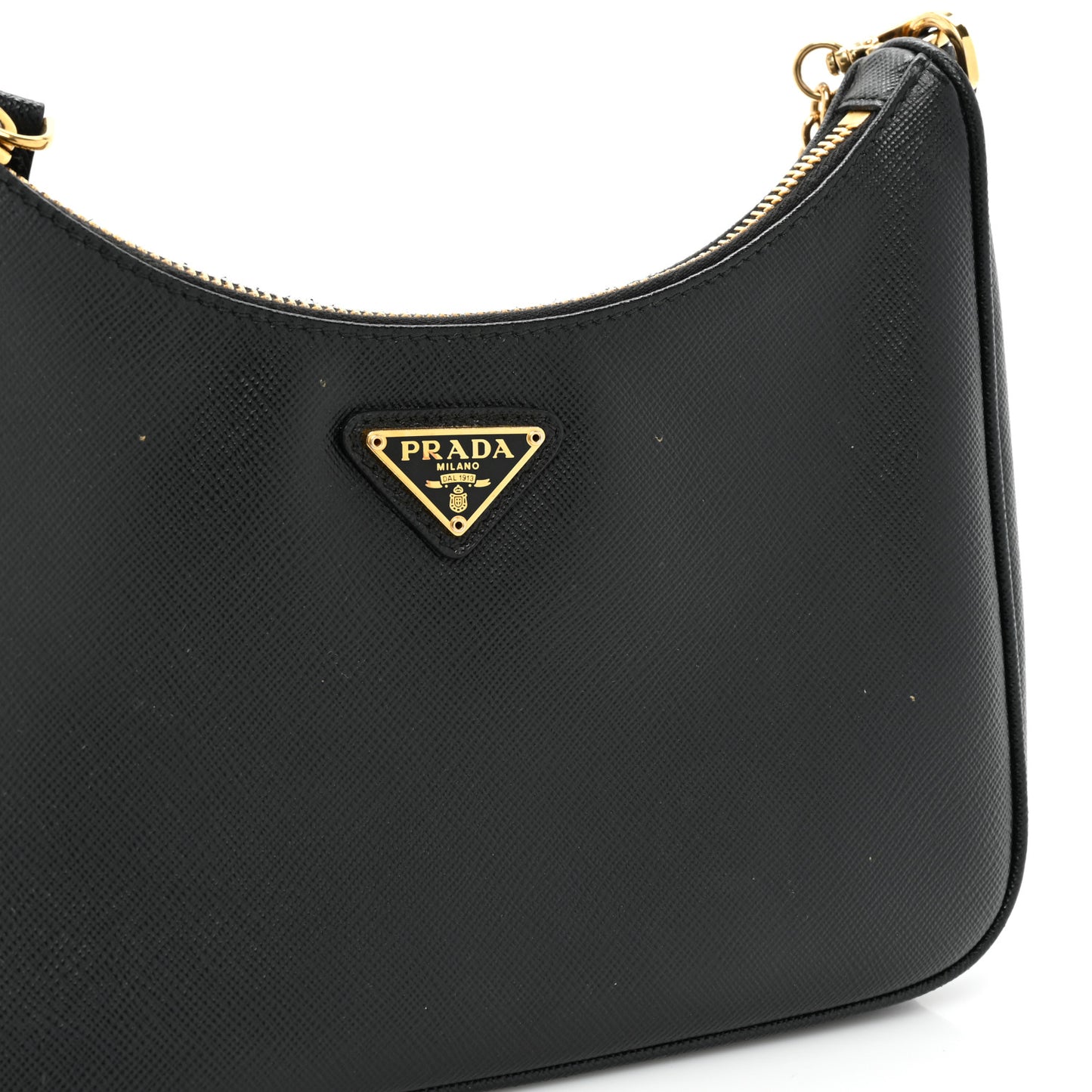 Saffiano Lux Re-Edition 2005 Shoulder Bag Black