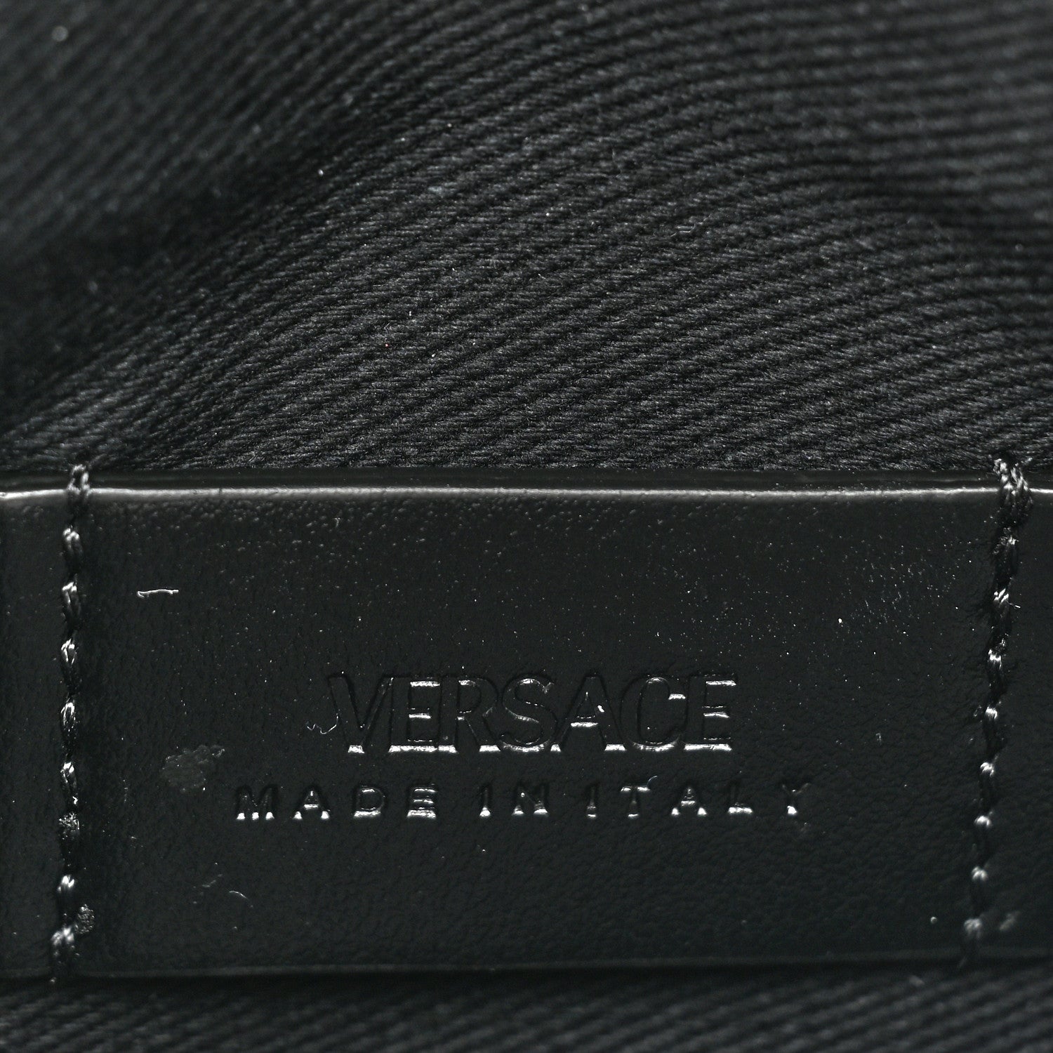 Versace Coated Canvas La Greca Signature Print Mini Bag Black 6 of 10