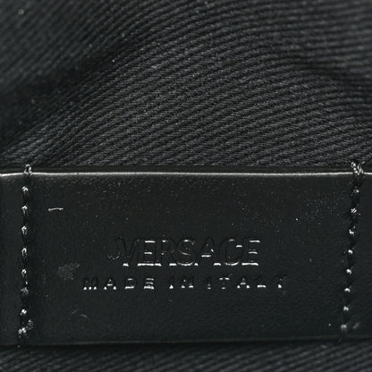 Versace Coated Canvas La Greca Signature Print Mini Bag Black 6 of 10