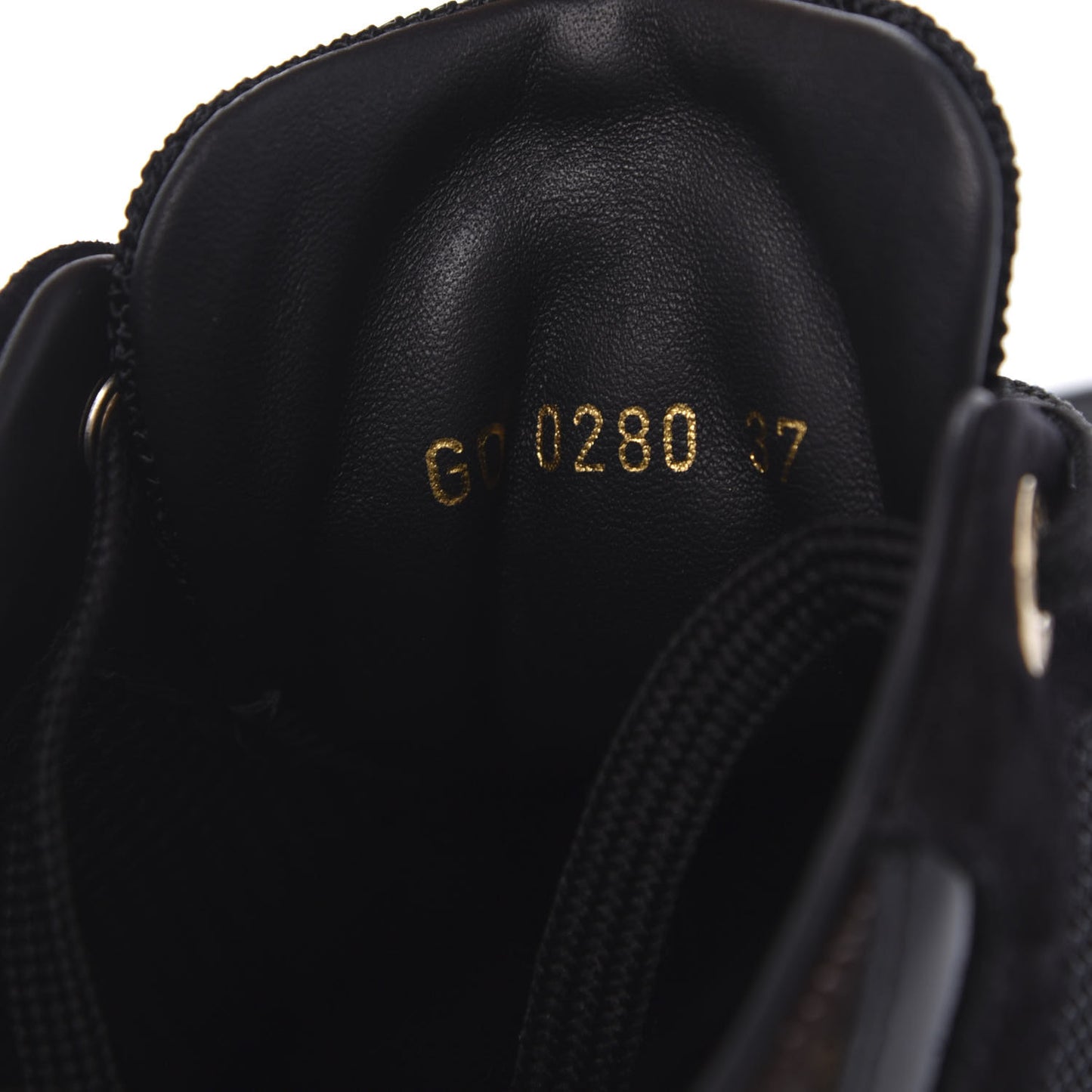 Suede Monogram Run Away Sneakers 37 Black