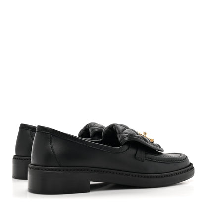 Chanel Lambskin Quilted CC Turnlock Loafers 35.5 Black 4 of 9