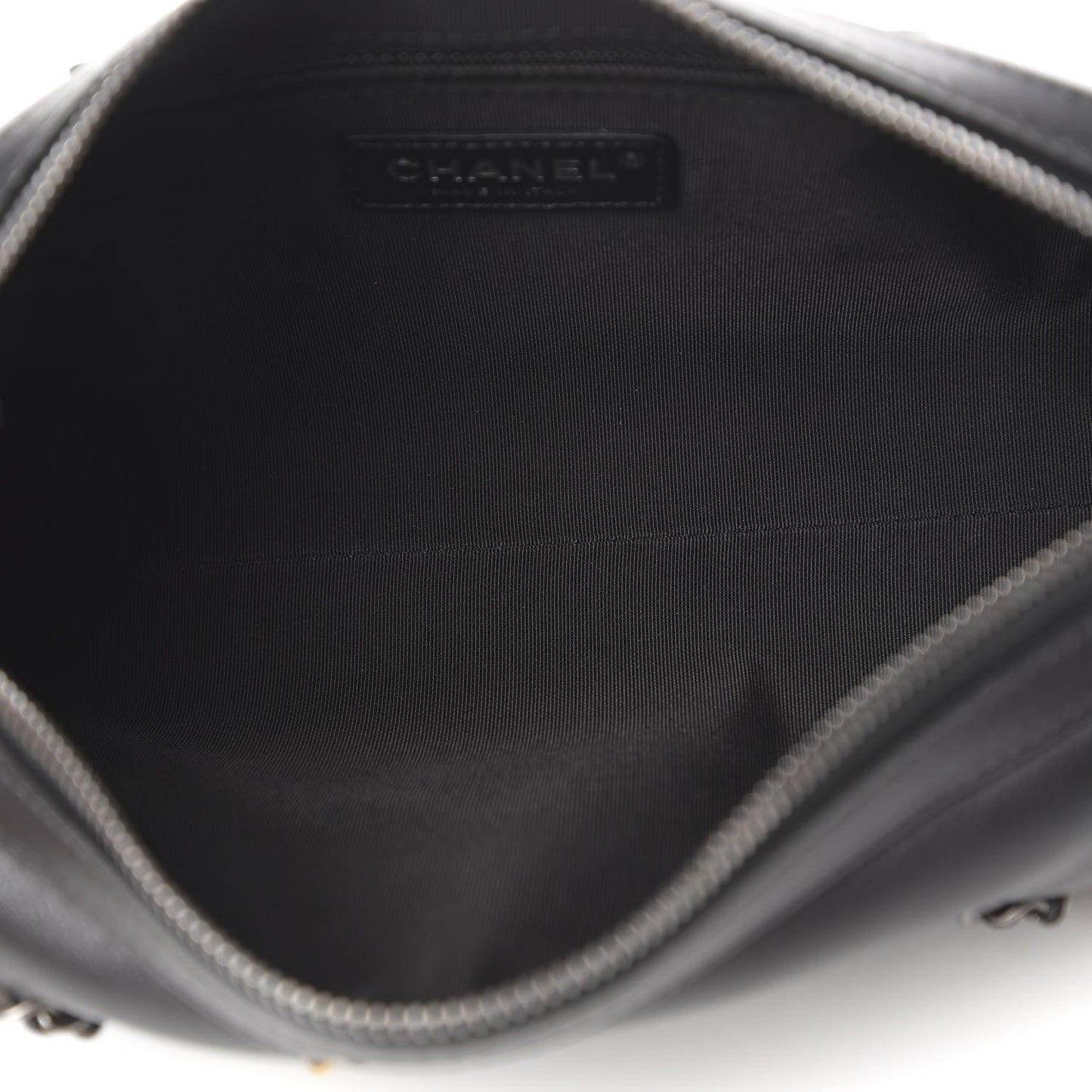 Calfskin Chain 20s Signature Bowling Bag Black
