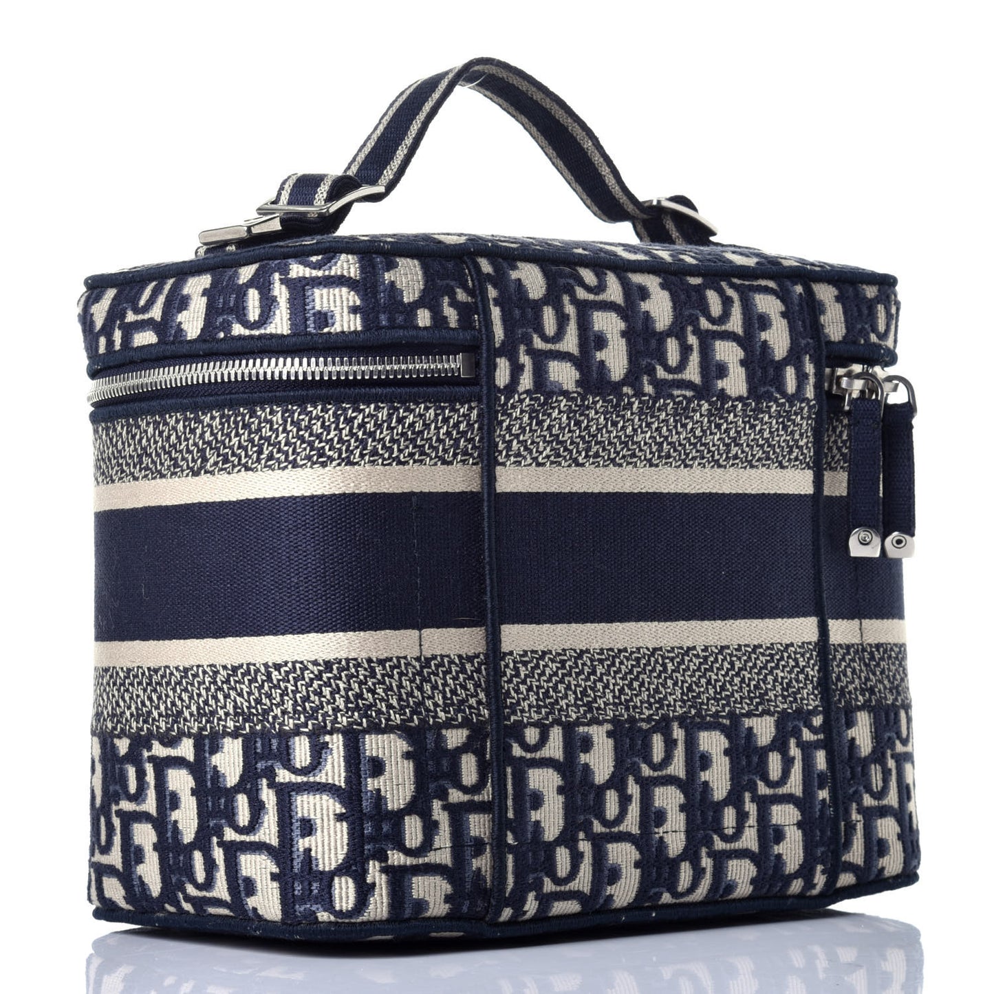 Oblique Diortravel Vanity Case Blue