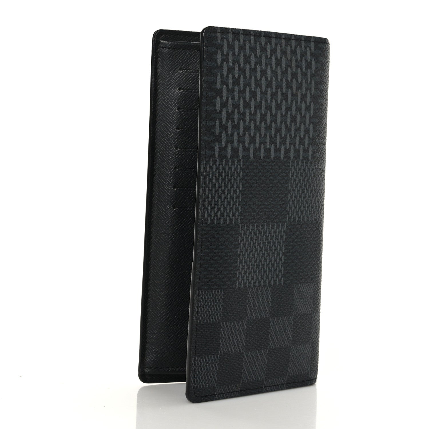 Louis Vuitton Damier Graphite 3D Brazza Wallet Black Grey 3 of 9
