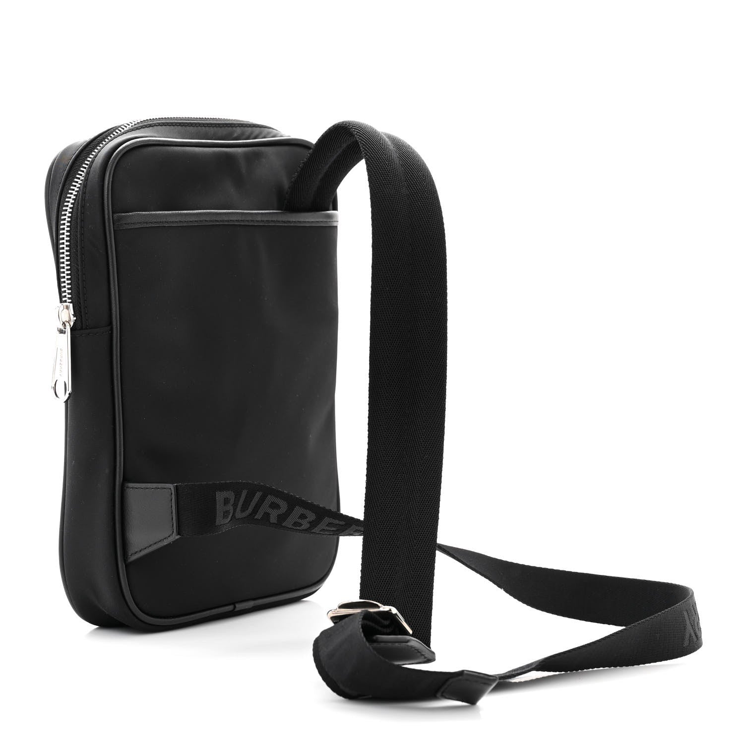 Burberry Nylon Logo Kieran Shoulder Bag Black 3 of 11