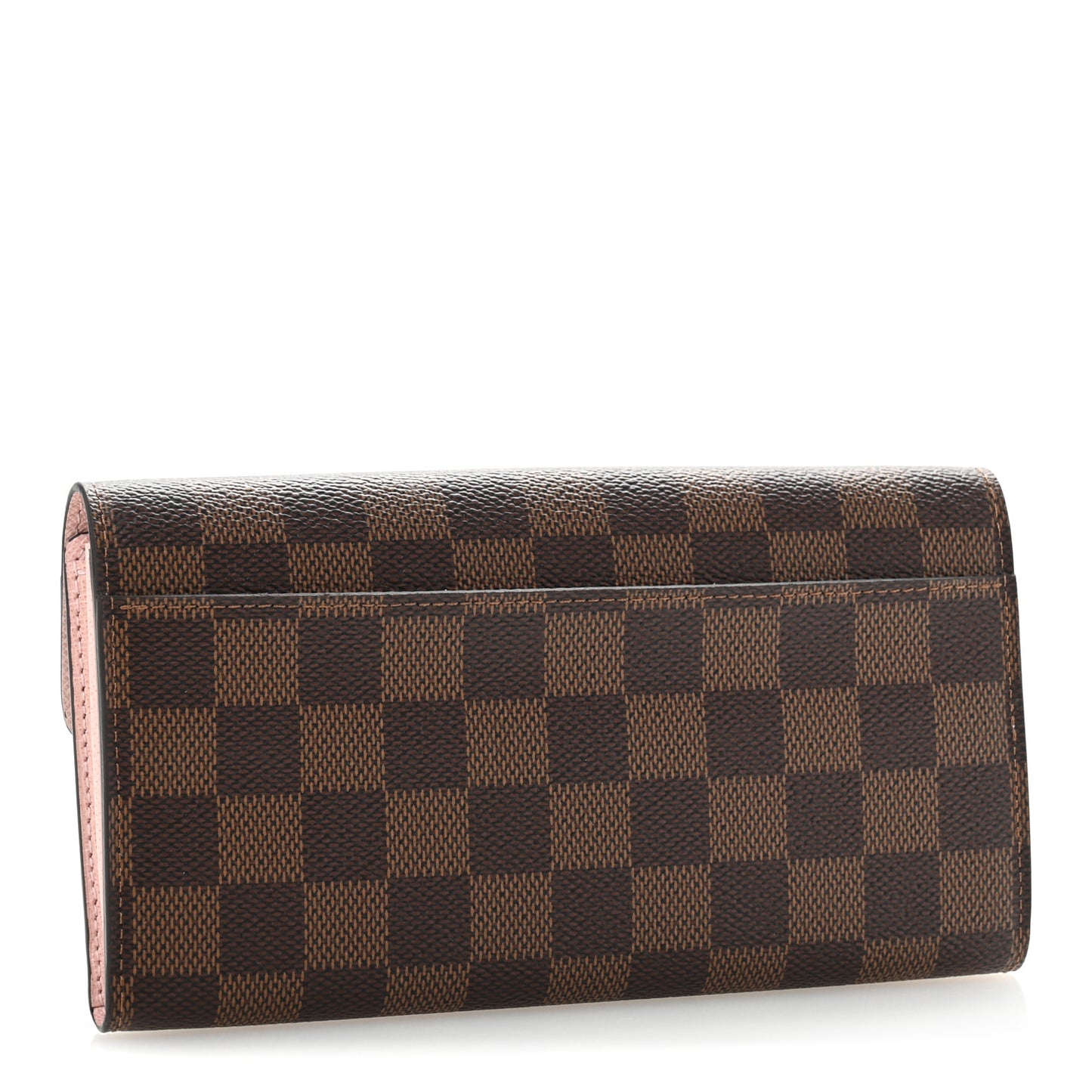 Damier Ebene Sarah Wallet NM Rose Ballerine