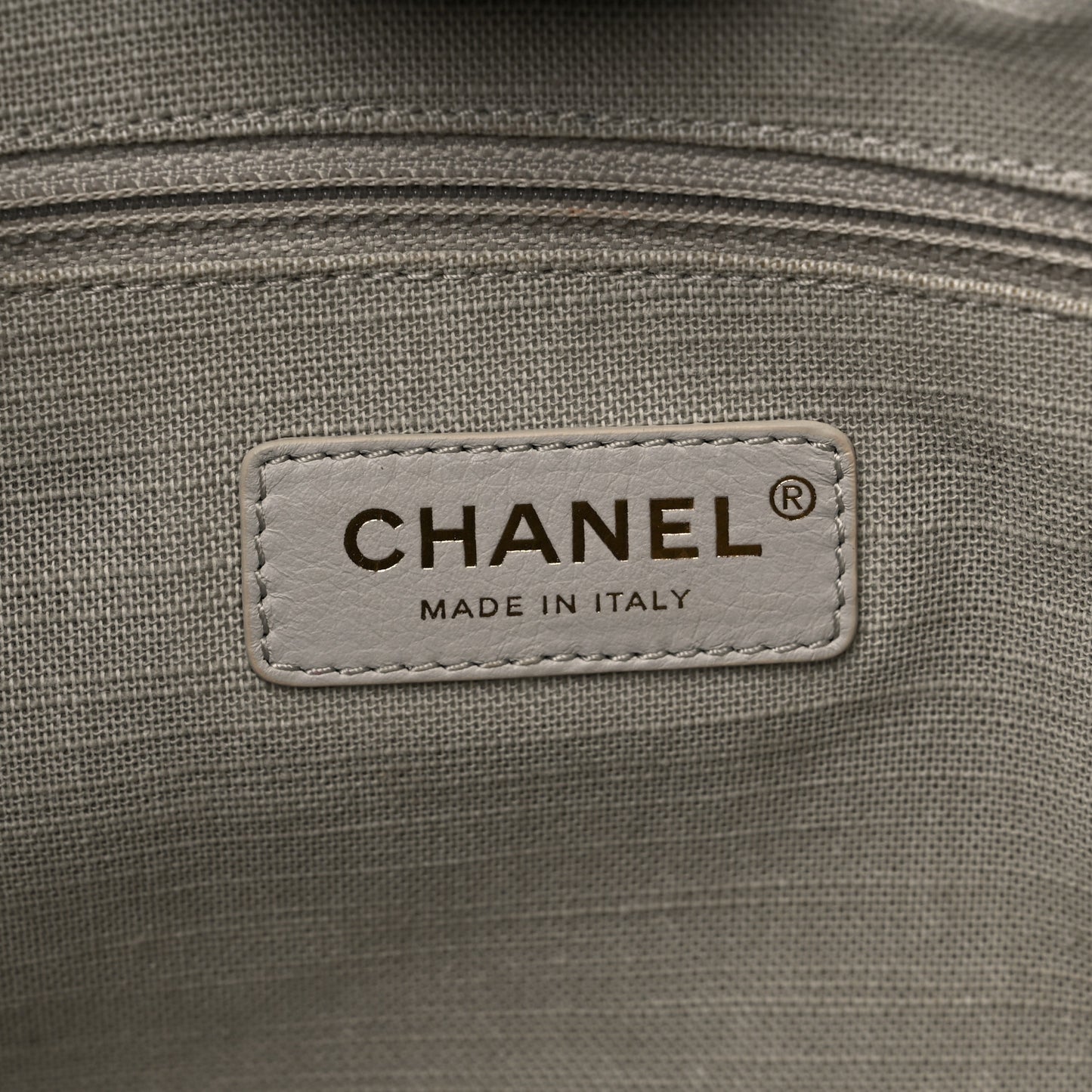 Denim Small Deauville Tote Dark Blue White