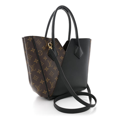 Louis Vuitton Calfskin Monogram Kimono Tote PM Black 3 of 13