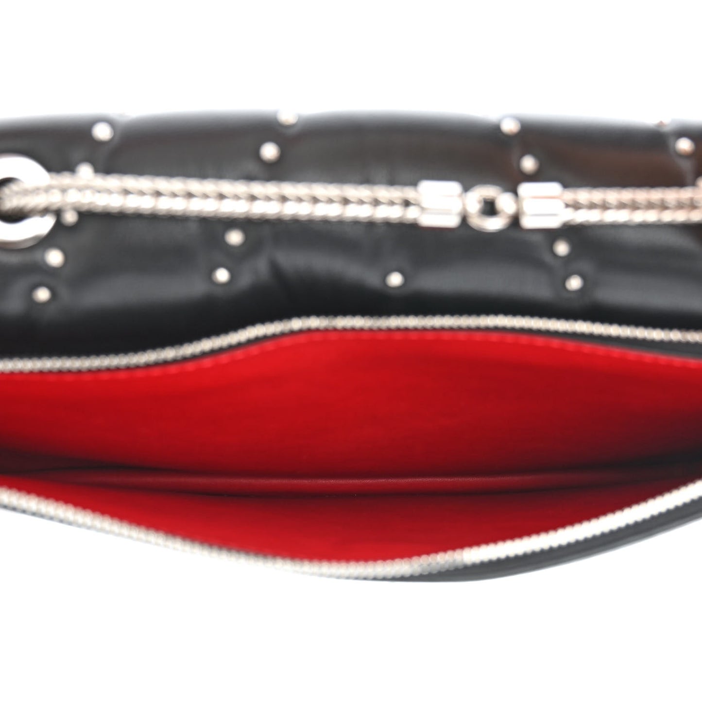 Lambskin Diamond Disco Flap Crossbody Bag Black